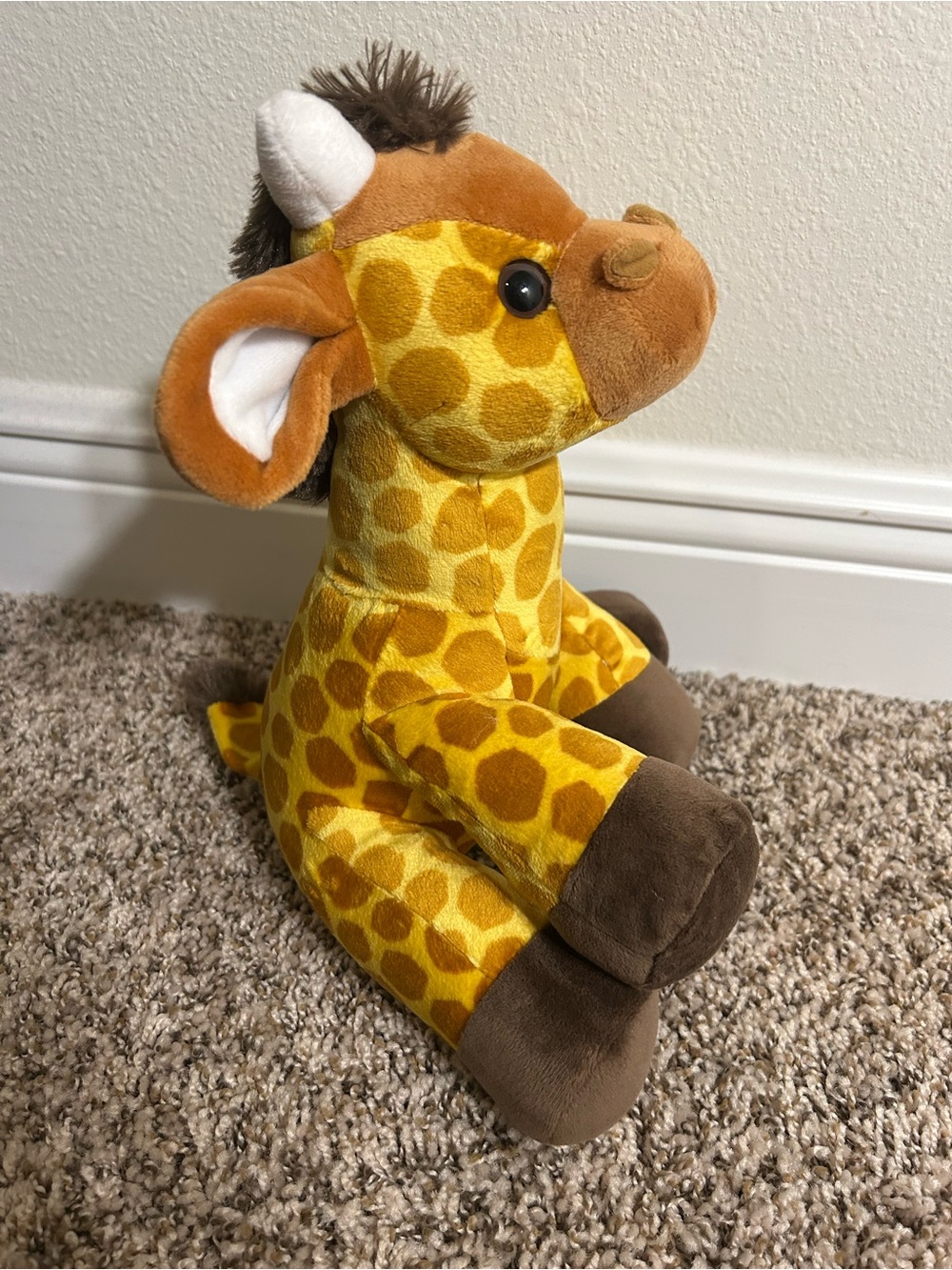 Melissa and Doug Plush Giraffe Stuffed Animal - Yellow Brown Spotted